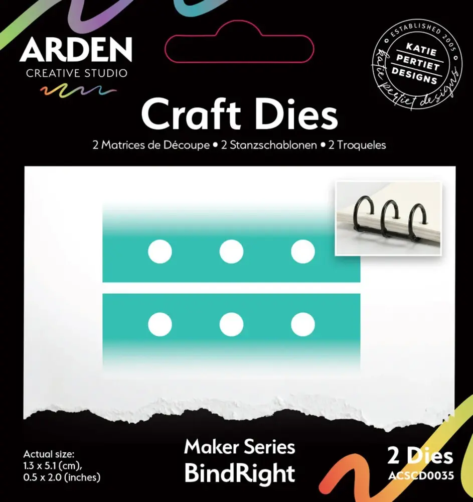 Arden Creative Studio Amber Ledgers BindRight Die Set by Katie Pertiet (ACSCD0035) Arden Creative Studio Amber Ledgers BindRight Die Set by Katie Pertiet (ACSCD0035)
