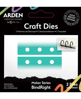 Arden Creative Studio Amber Ledgers BindRight Die Set by Katie Pertiet (ACSCD0035) Arden Creative Studio Amber Ledgers BindRight Die Set by Katie Pertiet (ACSCD0035)