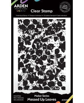 Arden Creative Studio Amber Ledgers Messed Up Leaves 4x6 Inch Background Stamp by Katie Pertiet (ACSCS0041) Arden Creative Studio Amber Ledgers Messed Up Leaves 4x6 Inch Background Stamp by Katie Pertiet (ACSCS0041)
