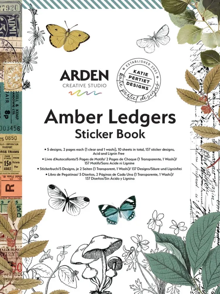 Arden Creative Studio Amber Ledgers Sticker Book by Katie Pertiet (ACSSB0003) Arden Creative Studio Amber Ledgers Sticker Book by Katie Pertiet (ACSSB0003)