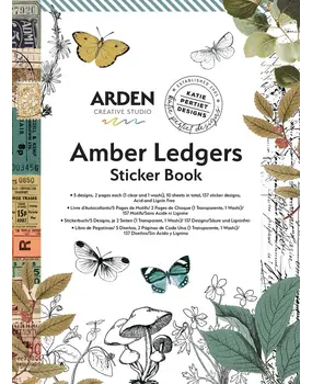 Arden Creative Studio Amber Ledgers Sticker Book by Katie Pertiet (ACSSB0003) Arden Creative Studio Amber Ledgers Sticker Book by Katie Pertiet (ACSSB0003)