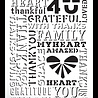 Arden Creative Studio Amber Ledgers 6x8 Inch Stencil Thankful by Katie Pertiet (ACSST0015) Arden Creative Studio Amber Ledgers 6x8 Inch Stencil Thankful by Katie Pertiet (ACSST0015)