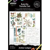 Arden Creative Studio Amber Ledgers 6x8 Inch Rub-On Transfer Set by Katie Pertiet (ACSRO0013)