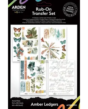 Arden Creative Studio Amber Ledgers 6x8 Inch Rub-On Transfer Set by Katie Pertiet (ACSRO0013) Arden Creative Studio Amber Ledgers 6x8 Inch Rub-On Transfer Set by Katie Pertiet (ACSRO0013)