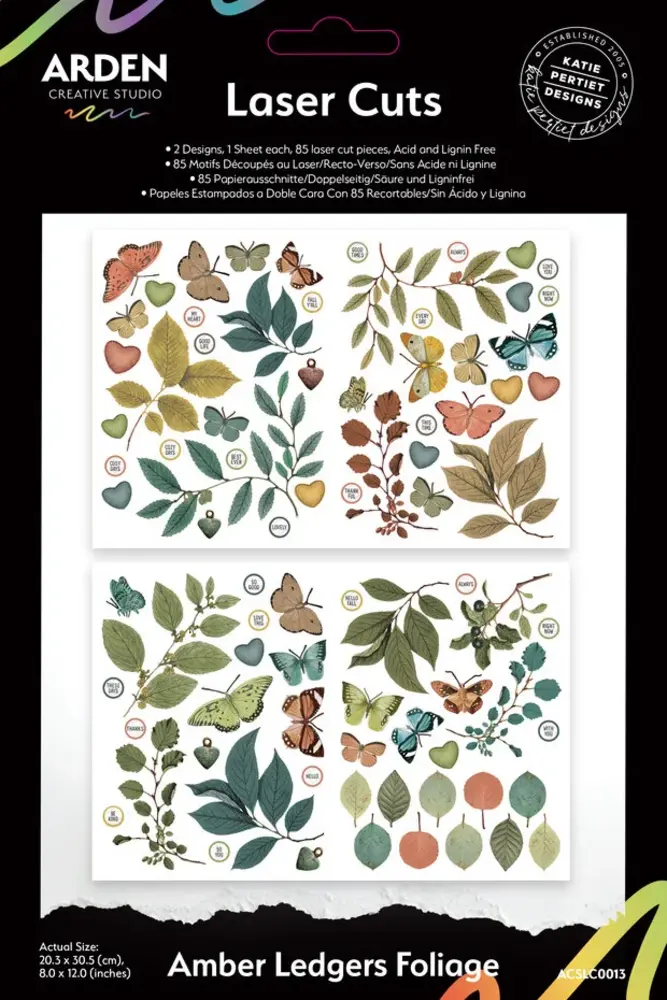 Arden Creative Studio Amber Ledgers Laser Cuts Foliage (85pcs) by Katie Pertiet (ACSLC0013) Arden Creative Studio Amber Ledgers Laser Cuts Foliage (85pcs) by Katie Pertiet (ACSLC0013)