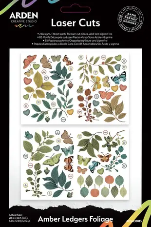 Arden Creative Studio Amber Ledgers Laser Cuts Foliage (85pcs) by Katie Pertiet (ACSLC0013) Arden Creative Studio Amber Ledgers Laser Cuts Foliage (85pcs) by Katie Pertiet (ACSLC0013)