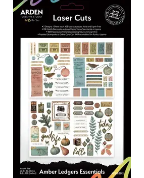 Arden Creative Studio Amber Ledgers Laser Cuts Essentials (108pcs) by Katie Pertiet (ACSLC0012) Arden Creative Studio Amber Ledgers Laser Cuts Essentials (108pcs) by Katie Pertiet (ACSLC0012)