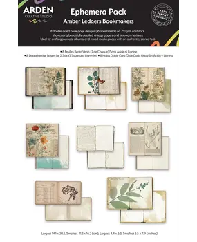 Arden Creative Studio Amber Ledgers Ephemera Pack Bookmakers by Katie Pertiet (ACSEP0018) Arden Creative Studio Amber Ledgers Ephemera Pack Bookmakers by Katie Pertiet (ACSEP0018)