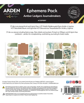 Arden Creative Studio Amber Ledgers Ephemera Pack Journalmakers (37pcs) by Katie Pertiet (ACSEP0017) Arden Creative Studio Amber Ledgers Ephemera Pack Journalmakers (37pcs) by Katie Pertiet (ACSEP0017)