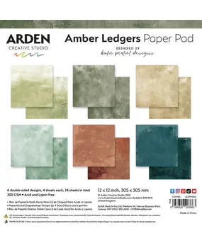 Arden Creative Studio Amber Ledgers 12x12 Inch Paper Pad Solids by Katie Pertiet (ACSPP0032) Arden Creative Studio Amber Ledgers 12x12 Inch Paper Pad Solids by Katie Pertiet (ACSPP0032)
