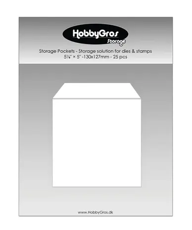 HobbyGross Storage Storage Pockets 13x12,7cm (25pcs) (SS145) HobbyGross Storage Storage Pockets 13x12,7cm (25pcs) (SS145)