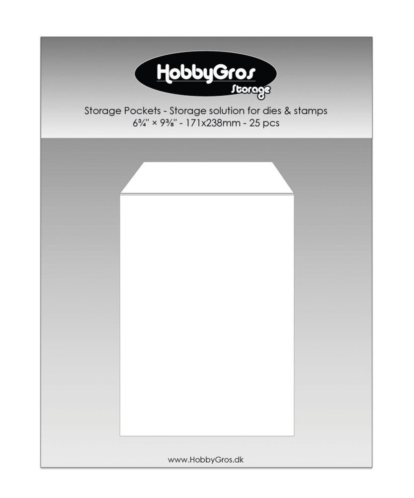 HobbyGross Storage Storage Pockets 17,1x23,8cm (25pcs) (SS147) HobbyGross Storage Storage Pockets 17,1x23,8cm (25pcs) (SS147)