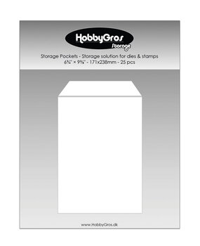 HobbyGross Storage Storage Pockets 17,1x23,8cm (25pcs) (SS147) HobbyGross Storage Storage Pockets 17,1x23,8cm (25pcs) (SS147)