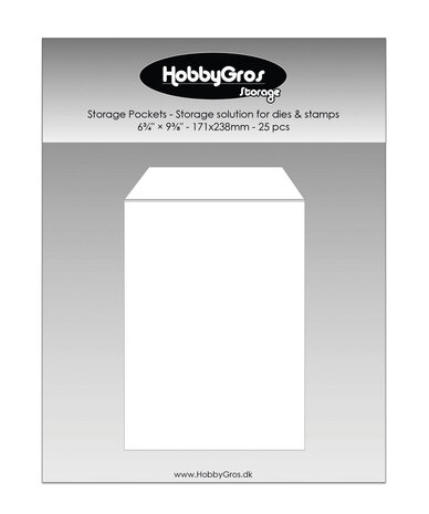 HobbyGross Storage Storage Pockets 17,1x23,8cm (25pcs) (SS147) HobbyGross Storage Storage Pockets 17,1x23,8cm (25pcs) (SS147)