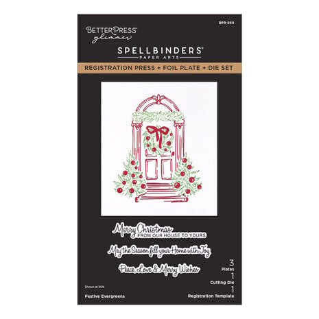 Spellbinders Create Your Way Holiday Festive Evergreens Registration Press + Foil Plate & Die Set (BPR-050) Spellbinders Create Your Way Holiday Festive Evergreens Registration Press + Foil Plate & Die Set (BPR-050)