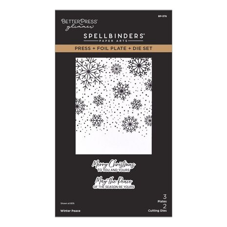 Spellbinders Create Your Way Holiday Winter Peace Press + Foil Plate & Die Set (BP-378) Spellbinders Create Your Way Holiday Winter Peace Press + Foil Plate & Die Set (BP-378)