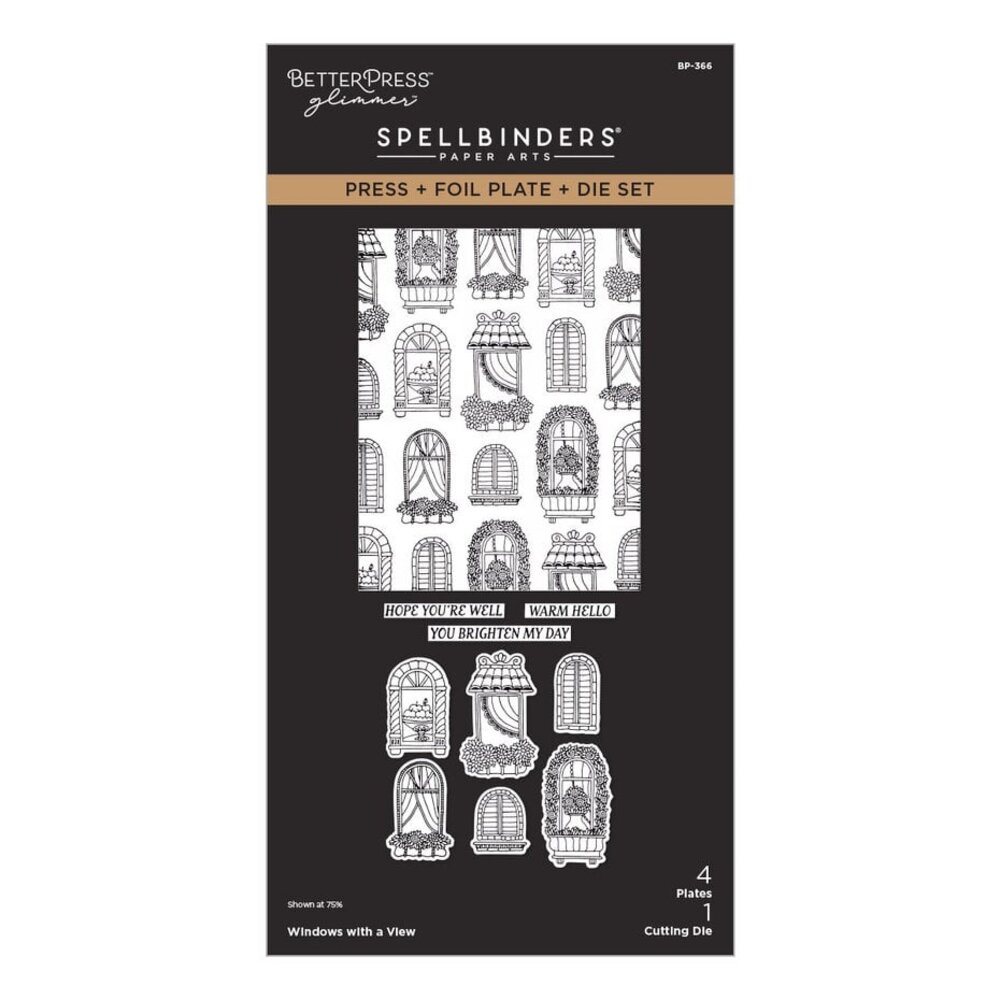 Spellbinders Create Your Way Everyday Windows with a View Press + Foil Plate & Die Set (BP-366) Spellbinders Create Your Way Everyday Windows with a View Press + Foil Plate & Die Set (BP-366)