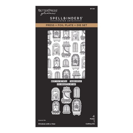 Spellbinders Create Your Way Everyday Windows with a View Press + Foil Plate & Die Set (BP-366) Spellbinders Create Your Way Everyday Windows with a View Press + Foil Plate & Die Set (BP-366)