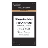 Spellbinders Create Your Way Everyday Timeless Greetings Press + Foil Plate (BP-368)