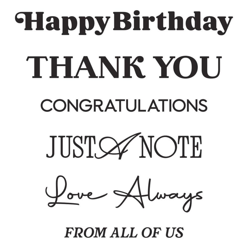 Spellbinders Create Your Way Everyday Timeless Greetings Press + Foil Plate (BP-368)