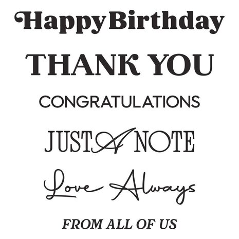 Spellbinders Create Your Way Everyday Timeless Greetings Press + Foil Plate (BP-368)