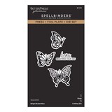 Spellbinders Create Your Way Everyday Bright Butterflies Press + Foil Plate & Die Set (BP-373)