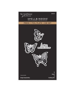Spellbinders Create Your Way Everyday Bright Butterflies Press + Foil Plate & Die Set (BP-373)