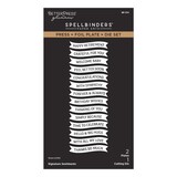 Spellbinders Create Your Way Everyday Signature Sentiments Press + Foil Plate & Die Set (BP-374)