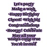 Spellbinders Simon's Sentiments Birthday Sentiments Press + Foil Plate & Die Set (BP-392)