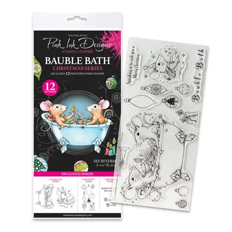 Pink Ink Designs Christmas Series Bauble Bath Clear Stamps (07-0022-PI) Pink Ink Designs Christmas Series Bauble Bath Clear Stamps (07-0022-PI)