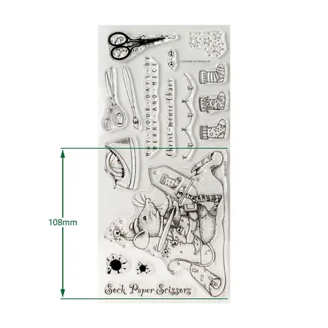Pink Ink Designs Christmas Series Sock Paper Scissors Clear Stamps (07-0023-PI) Pink Ink Designs Christmas Series Sock Paper Scissors Clear Stamps (07-0023-PI)