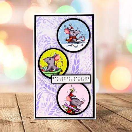 Pink Ink Designs Christmas Series Merry Kiss-Mouse Clear Stamps (07-0027-PI) Pink Ink Designs Christmas Series Merry Kiss-Mouse Clear Stamps (07-0027-PI)