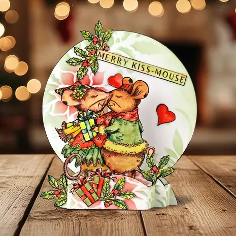 Pink Ink Designs Christmas Series Merry Kiss-Mouse Clear Stamps (07-0027-PI) Pink Ink Designs Christmas Series Merry Kiss-Mouse Clear Stamps (07-0027-PI)