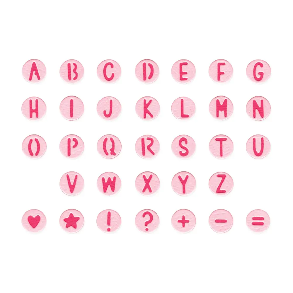 Sizzix Thinlits Die Alphabet Beads (34pcs) by Letters by Shells (667199) Sizzix Thinlits Die Alphabet Beads (34pcs) by Letters by Shells (667199)