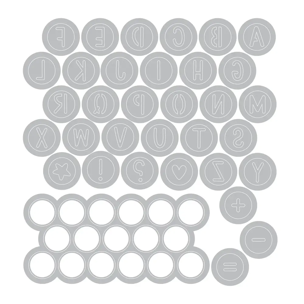 Sizzix Thinlits Die Alphabet Beads (34pcs) by Letters by Shells (667199) Sizzix Thinlits Die Alphabet Beads (34pcs) by Letters by Shells (667199)