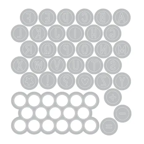 Sizzix Thinlits Die Alphabet Beads (34pcs) by Letters by Shells (667199) Sizzix Thinlits Die Alphabet Beads (34pcs) by Letters by Shells (667199)