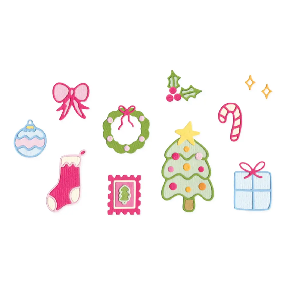 Sizzix Thinlits Die Holiday Cheer (15pcs) by Letters by Shells (667201) Sizzix Thinlits Die Holiday Cheer (15pcs) by Letters by Shells (667201)