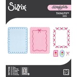 Sizzix Thinlits Die Loops, Bows & Frames (12pcs) by Letters by Shells (667203)