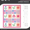 Sizzix Layered Stencils A6 Flowers & Stripe Pattern (4pcs) by Letters by Shells (667204) Sizzix Layered Stencils A6 Flowers & Stripe Pattern (4pcs) by Letters by Shells (667204)