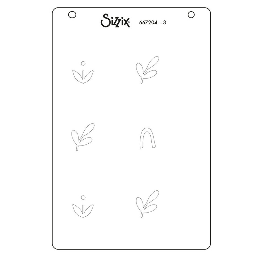 Sizzix Layered Stencils A6 Flowers & Stripe Pattern (4pcs) by Letters by Shells (667204) Sizzix Layered Stencils A6 Flowers & Stripe Pattern (4pcs) by Letters by Shells (667204)