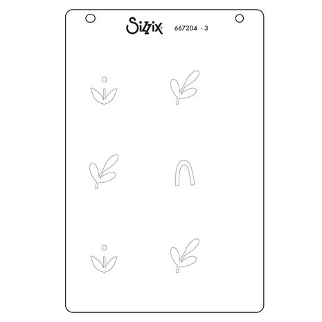 Sizzix Layered Stencils A6 Flowers & Stripe Pattern (4pcs) by Letters by Shells (667204) Sizzix Layered Stencils A6 Flowers & Stripe Pattern (4pcs) by Letters by Shells (667204)
