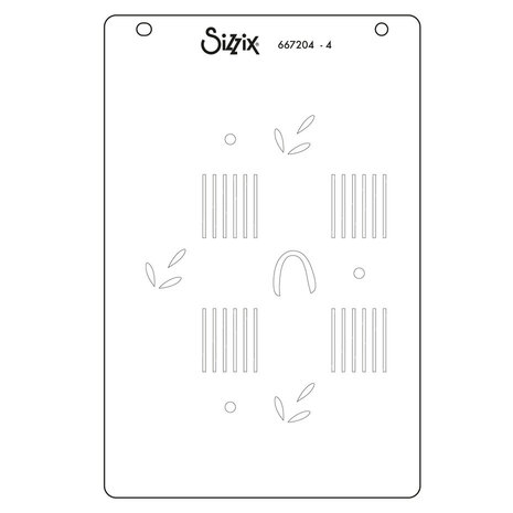 Sizzix Layered Stencils A6 Flowers & Stripe Pattern (4pcs) by Letters by Shells (667204) Sizzix Layered Stencils A6 Flowers & Stripe Pattern (4pcs) by Letters by Shells (667204)