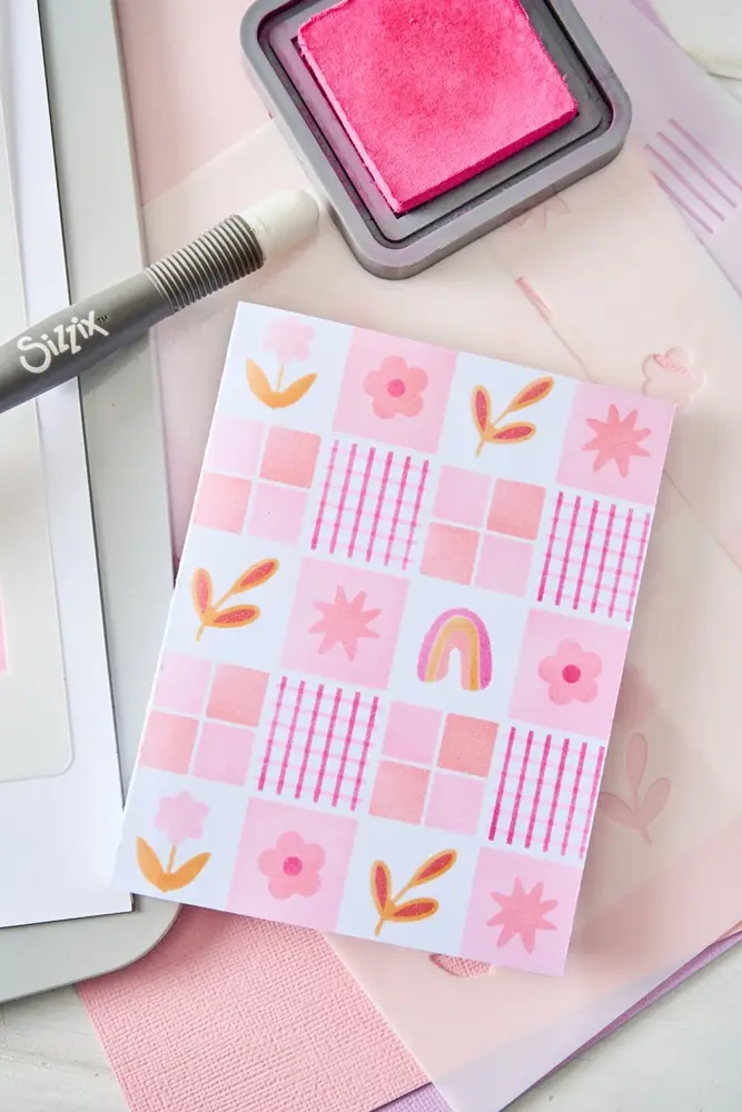Sizzix Layered Stencils A6 Flowers & Stripe Pattern (4pcs) by Letters by Shells (667204) Sizzix Layered Stencils A6 Flowers & Stripe Pattern (4pcs) by Letters by Shells (667204)