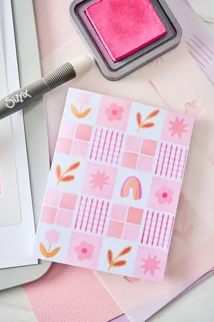 Sizzix Layered Stencils A6 Flowers & Stripe Pattern (4pcs) by Letters by Shells (667204) Sizzix Layered Stencils A6 Flowers & Stripe Pattern (4pcs) by Letters by Shells (667204)