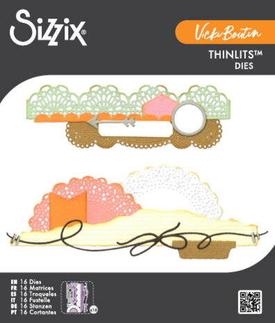 Sizzix Thinlits Die Border Clusters (16pcs) by Vicki Boutin (667186) Sizzix Thinlits Die Border Clusters (16pcs) by Vicki Boutin (667186)