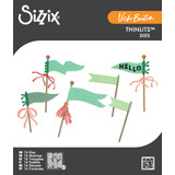 Sizzix Thinlits Die Layering Pennant Flags (16pcs) by Vicki Boutin (667187)