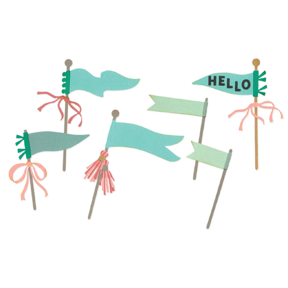 Sizzix Thinlits Die Layering Pennant Flags (16pcs) by Vicki Boutin (667187) Sizzix Thinlits Die Layering Pennant Flags (16pcs) by Vicki Boutin (667187)