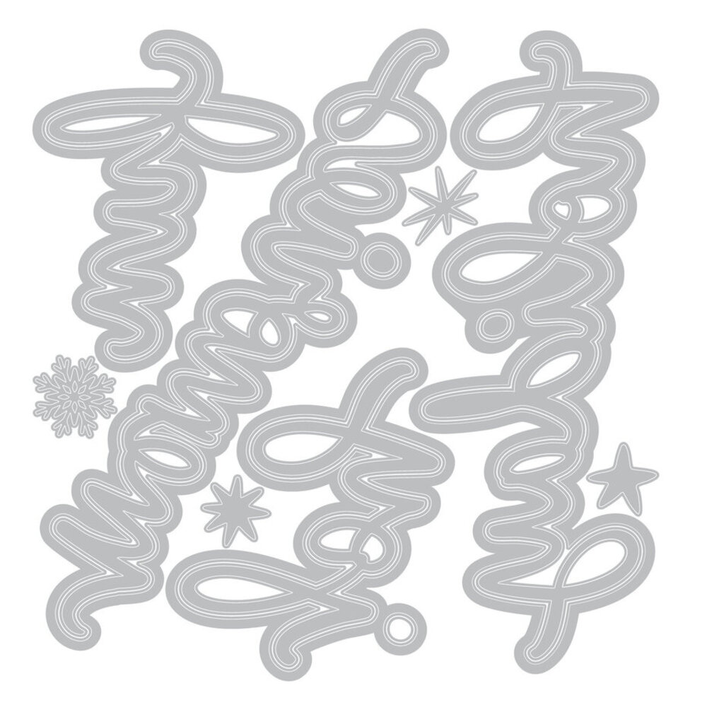 Sizzix Thinlits Die Vicki Holiday Script (15pcs) by Vicki Boutin (667189) Sizzix Thinlits Die Vicki Holiday Script (15pcs) by Vicki Boutin (667189)