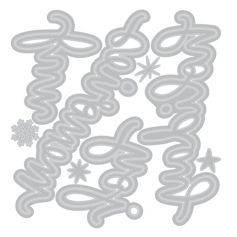 Sizzix Thinlits Die Vicki Holiday Script (15pcs) by Vicki Boutin (667189) Sizzix Thinlits Die Vicki Holiday Script (15pcs) by Vicki Boutin (667189)