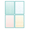 Sizzix Stencil A6 Holiday Layering Stripes (4pcs) by Vicki Boutin (667190) Sizzix Stencil A6 Holiday Layering Stripes (4pcs) by Vicki Boutin (667190)